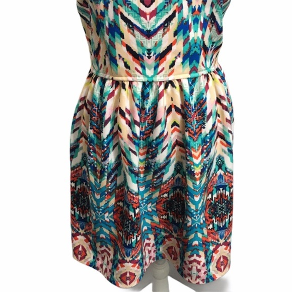 Speechless sleeveless fit & flare dress. Sz large - Picture 3 of 10